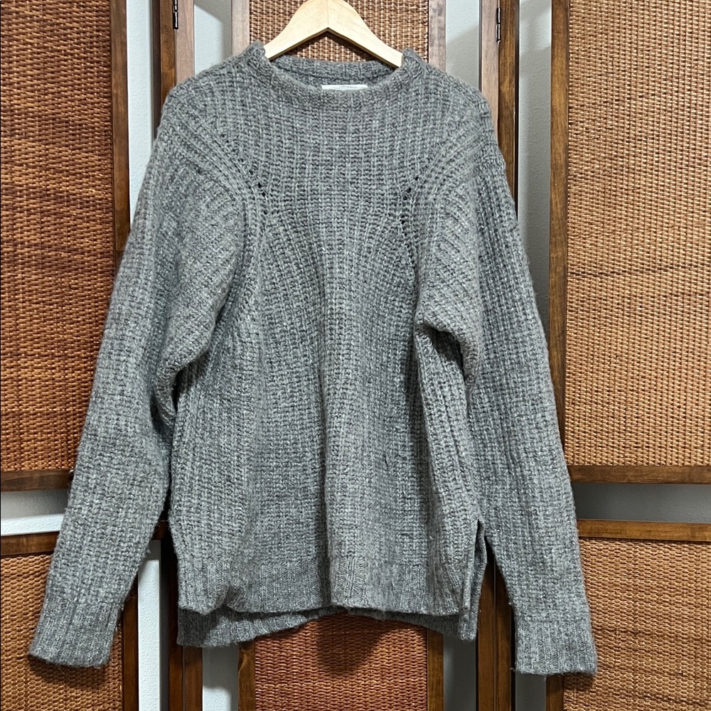 REI Cooperative Gray Wool Sweater Size XL